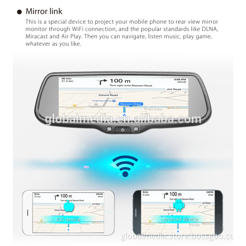 Germid Smart Rearview Mirror with Player and Wifi Mirror Link function